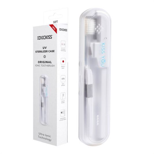 Estuche esterilizador UV Case + cepillo de dientes ionizante IONICKISS Original Soft